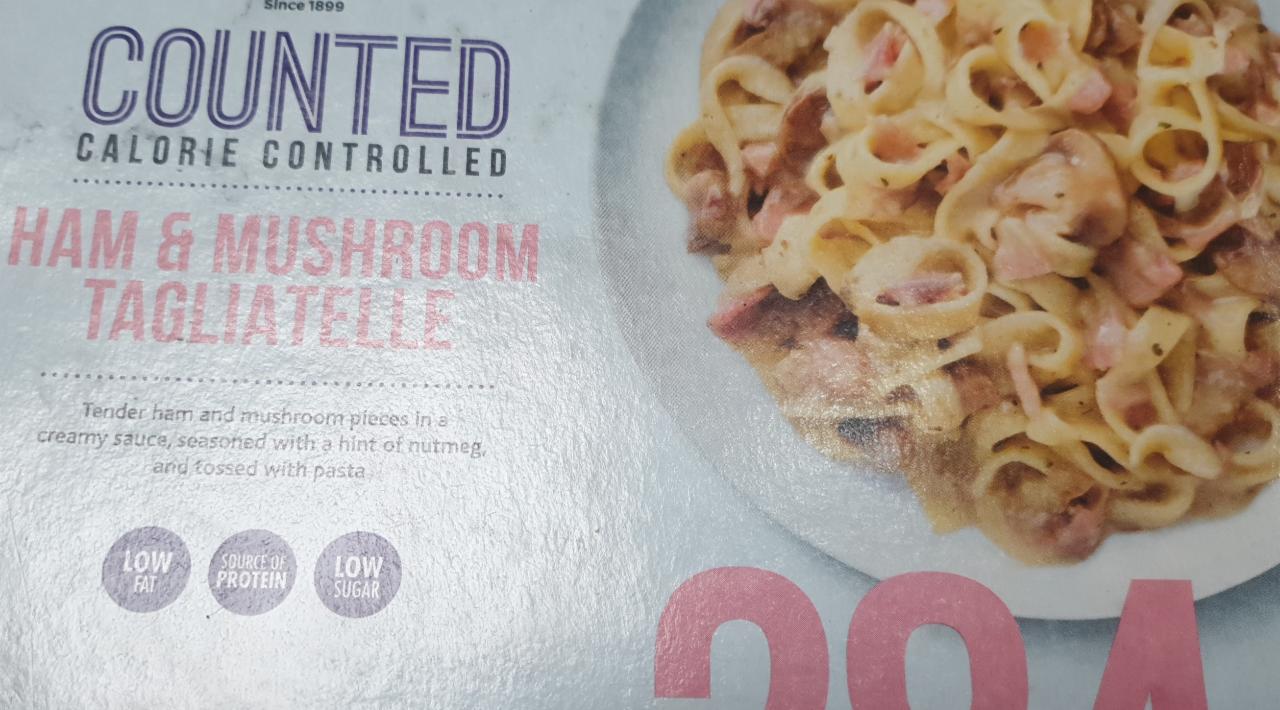 Fotografie - Counted calorie Ham & Mushroom Tagliatelle Morrisons