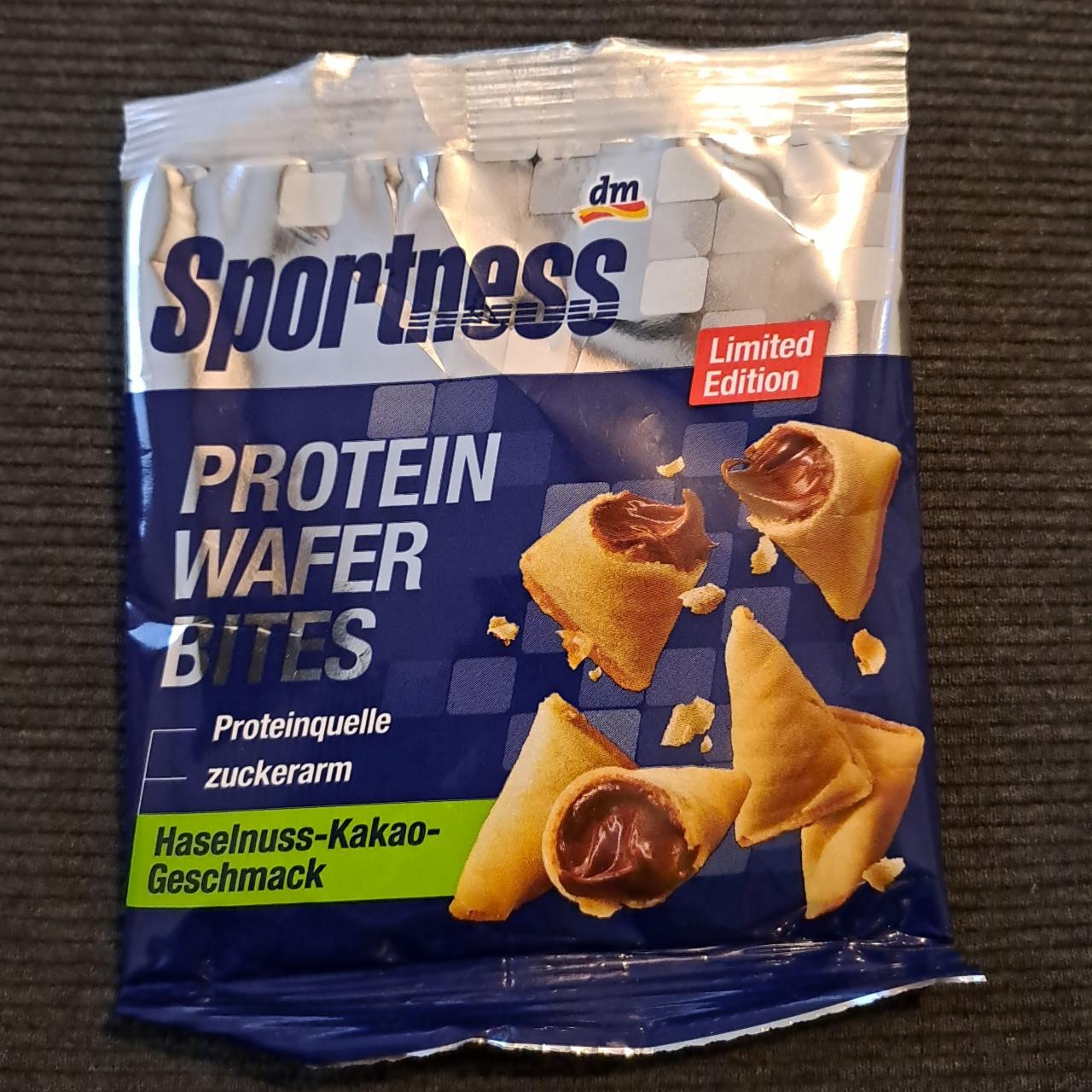 Fotografie - Protein wafer bites haselnuss-kakao-geschmack Sportness