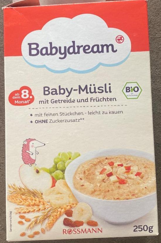 Fotografie - Bio Baby-Müsli mit Getreide und Früchten Babydream