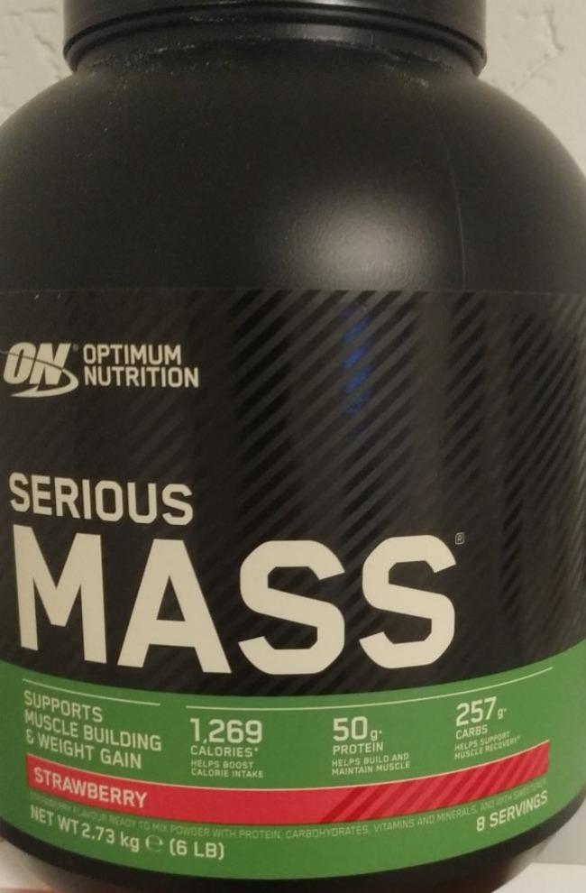 Fotografie - Sériou Mass strawberry Optimum Nutrition