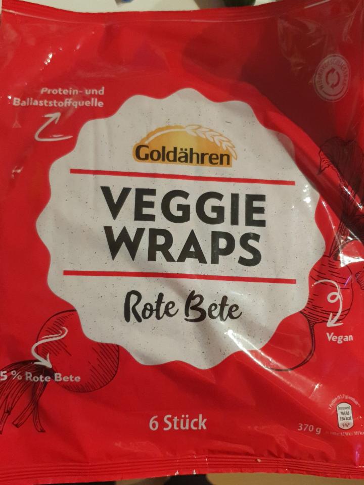 Fotografie - Veggie Wraps Rote Bete Goldähren