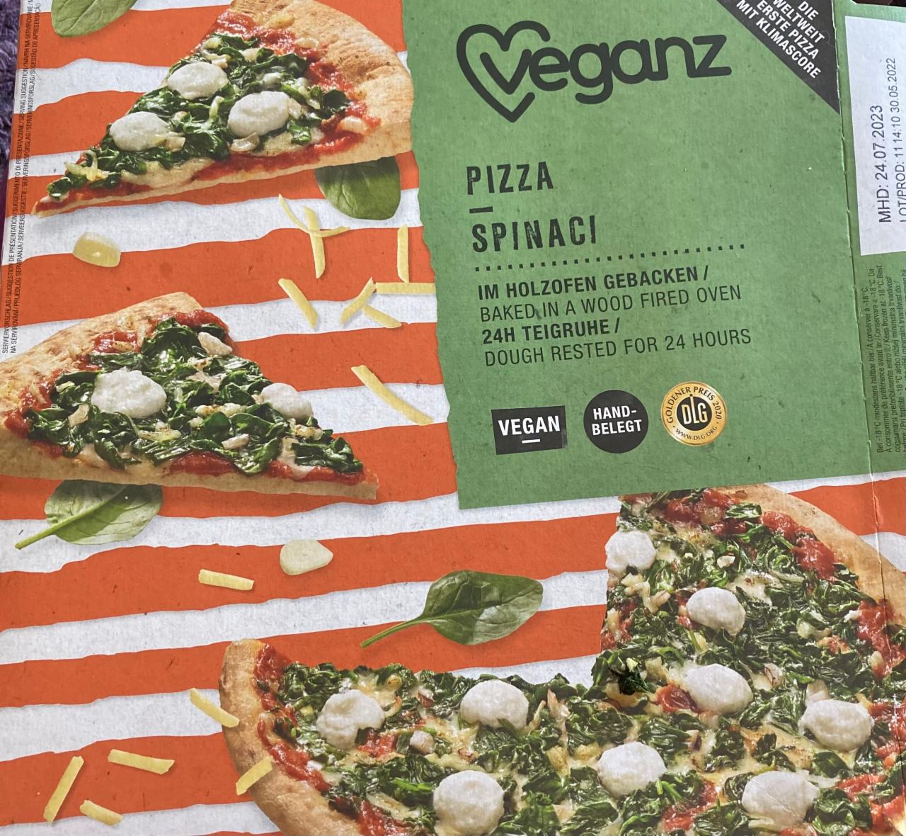 Fotografie - Pizza Spinaci Veganz