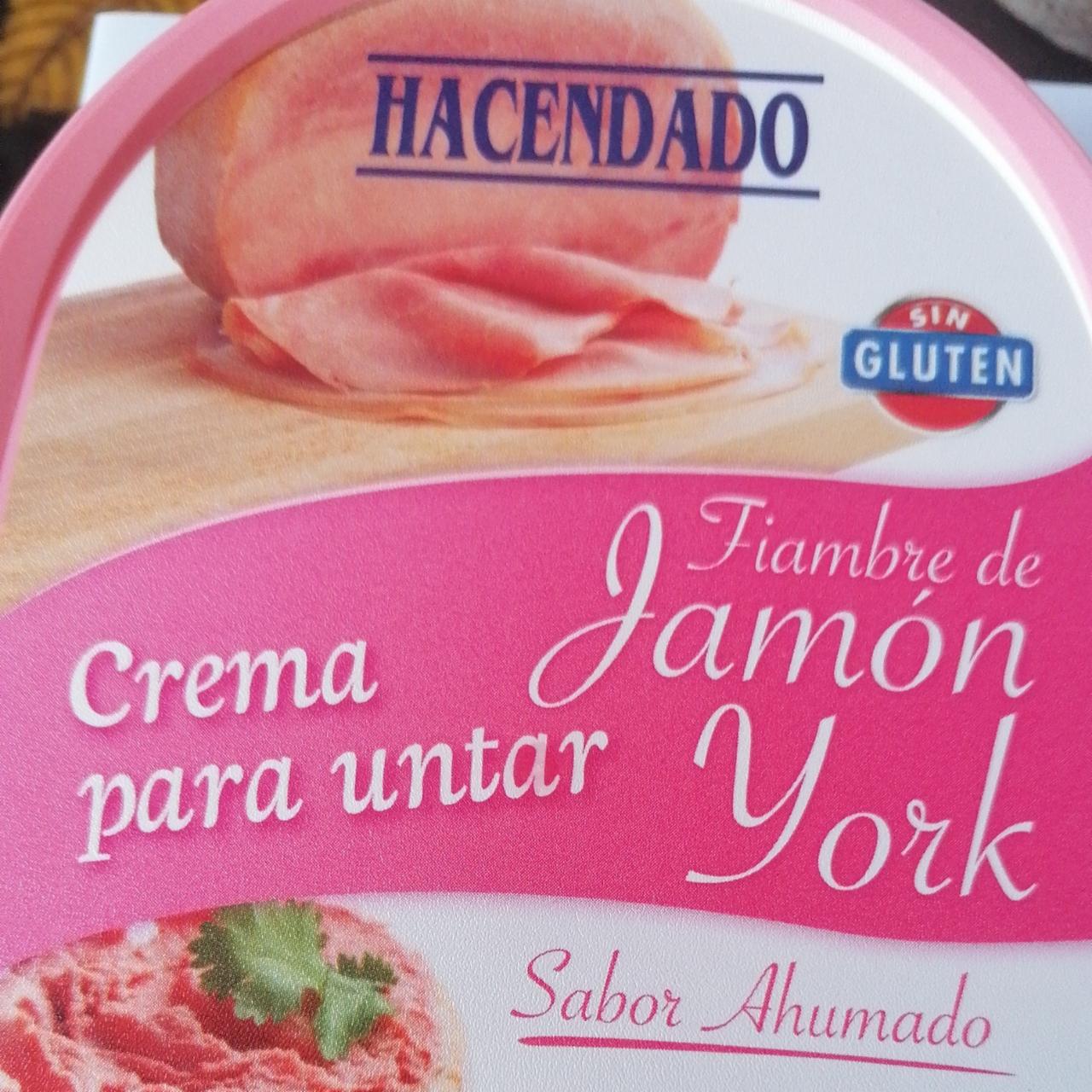 Fotografie - Crema para untar Jamón York Hacendado