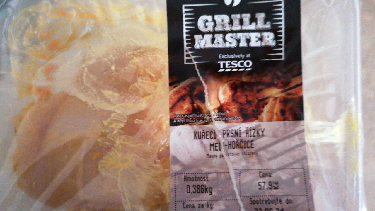 Fotografie - Kurecí prsní řízky med-hořčice Grill master Tesco