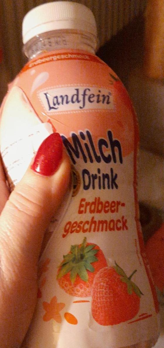 Fotografie - Milch Drink Erdbeergeschmack Landfein