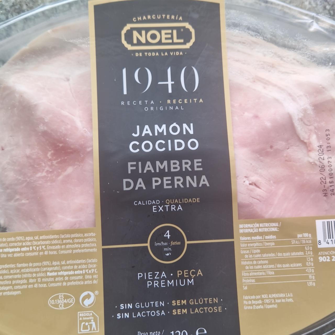 Fotografie - Jamón cocido fiambre da perna Noel