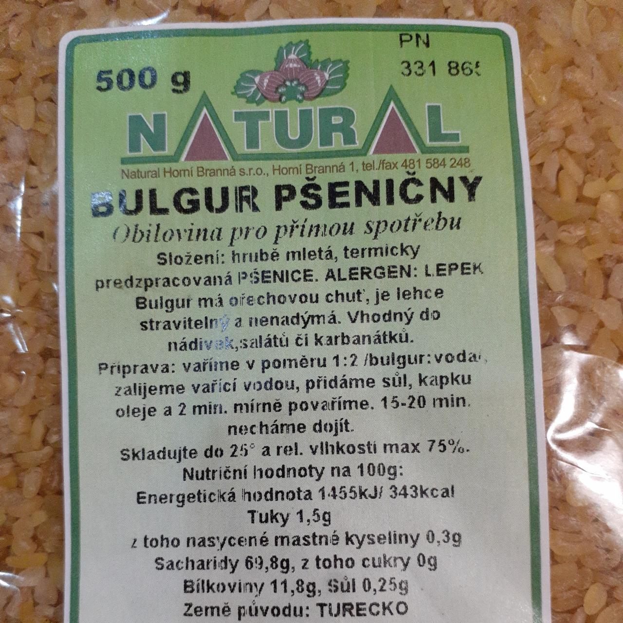 Fotografie - Bulgur pšeničný Natural