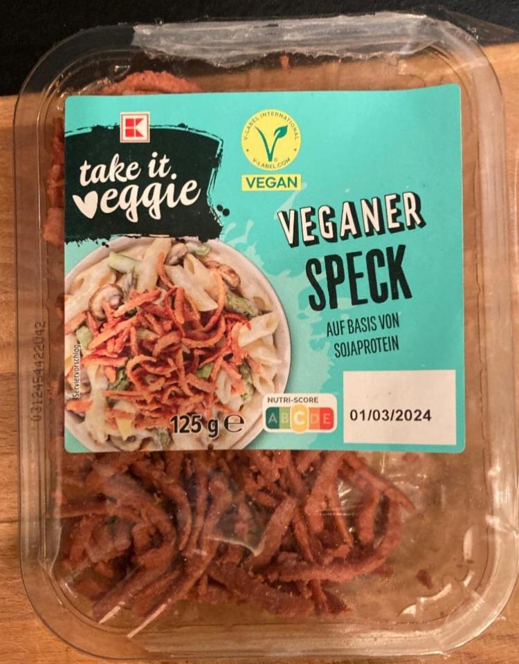 Fotografie - Veganer Speck K-take it veggie