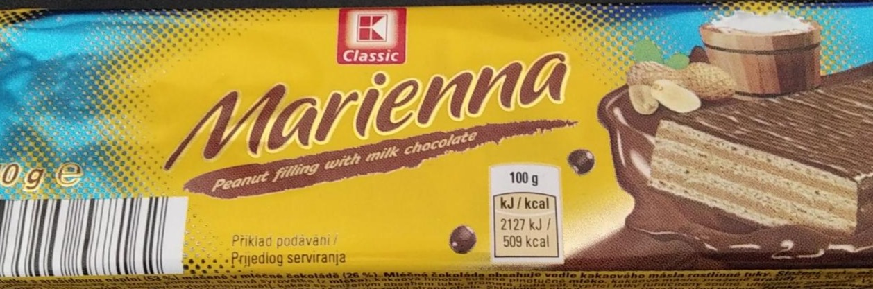 Fotografie - Marienna peanut filling with milk chocolate K Classic