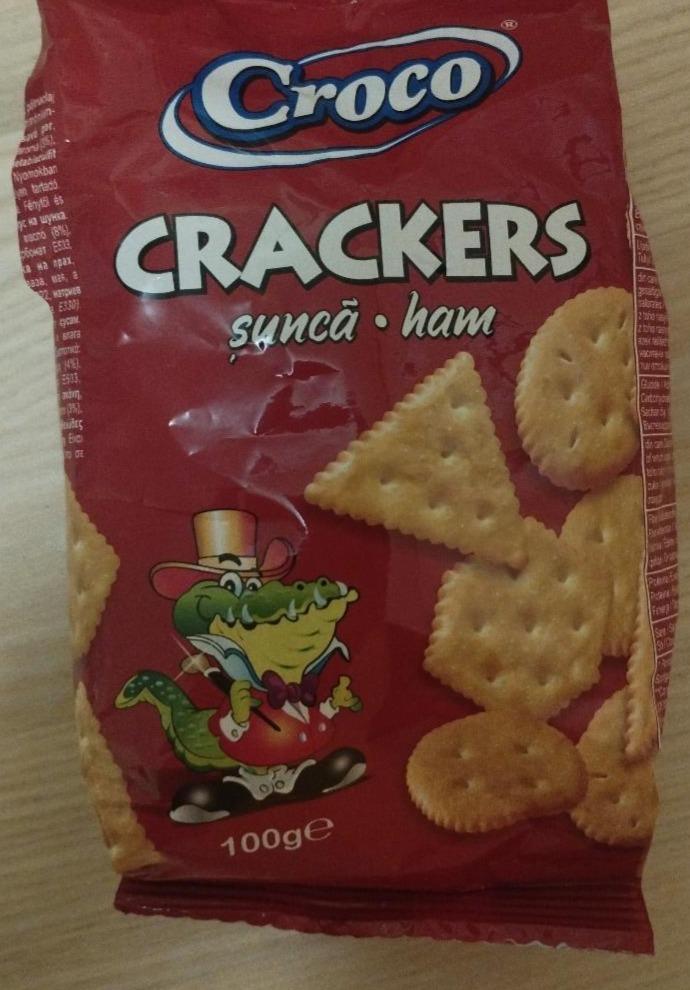 Fotografie - Croco CRACKERS salt ham cheese & pizza flavour