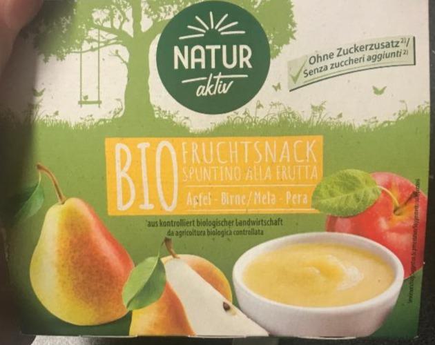 Fotografie - Bio Fruchtsnack Apfel-Birne Natur aktiv