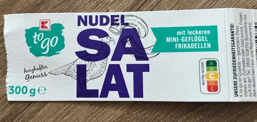 Fotografie - Nudelsalat mit leckeren Mini-Geflügel Frikadellen