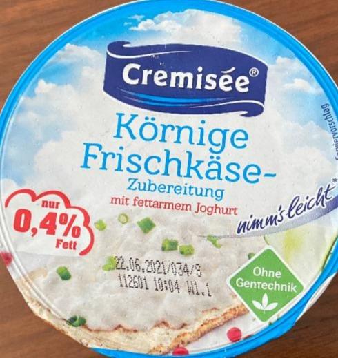 Fotografie - Cremisee Körnige Frischkäse Norma