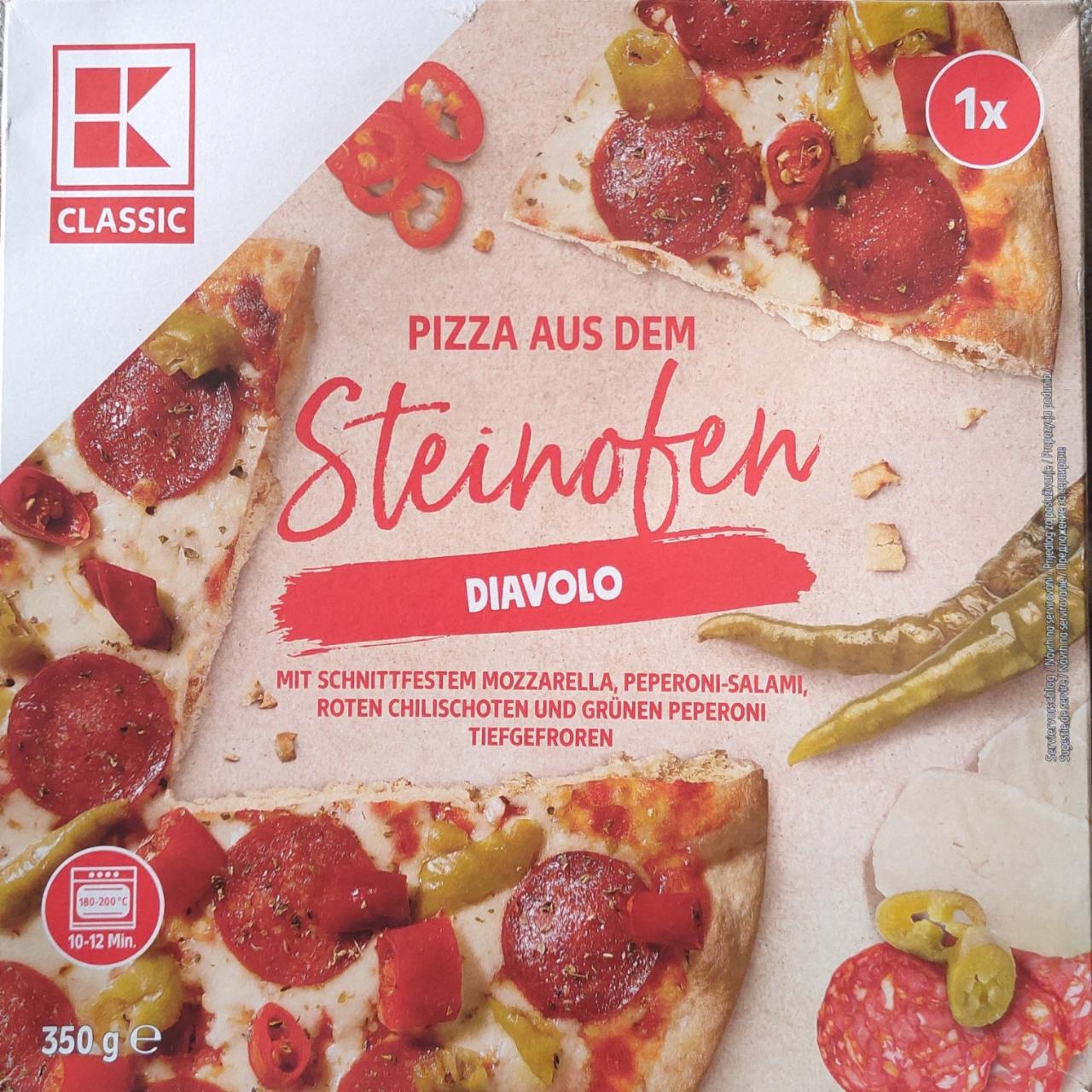 Fotografie - Pizza aus dem Steinofen Diavolo K-Classic