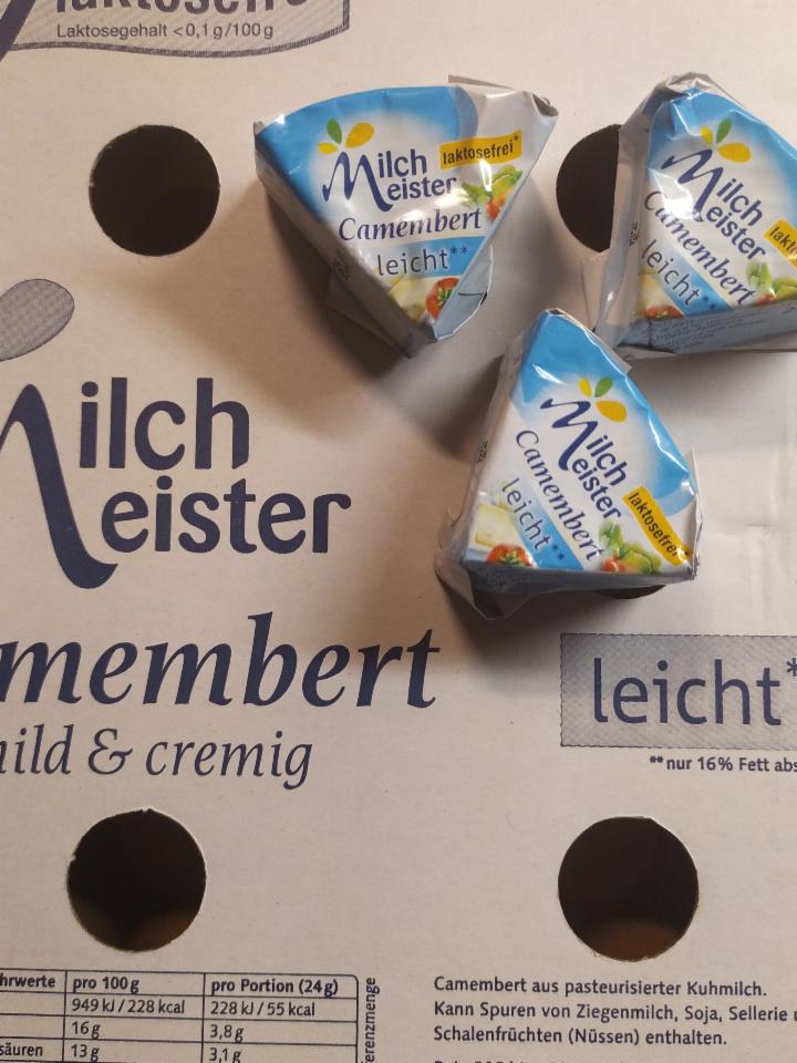 Fotografie - milch meister camembert leicht laktosefrei