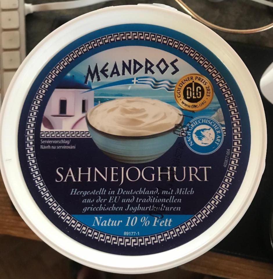 Fotografie - Sahnejoghurt Natur 10% Fett Meandros