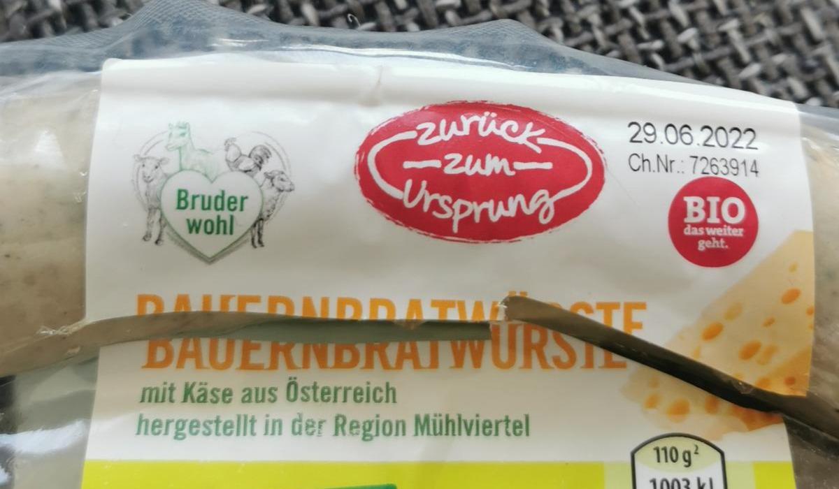 Fotografie - Bio Bauernbratwürste mit käse Zurück zum Ursprung