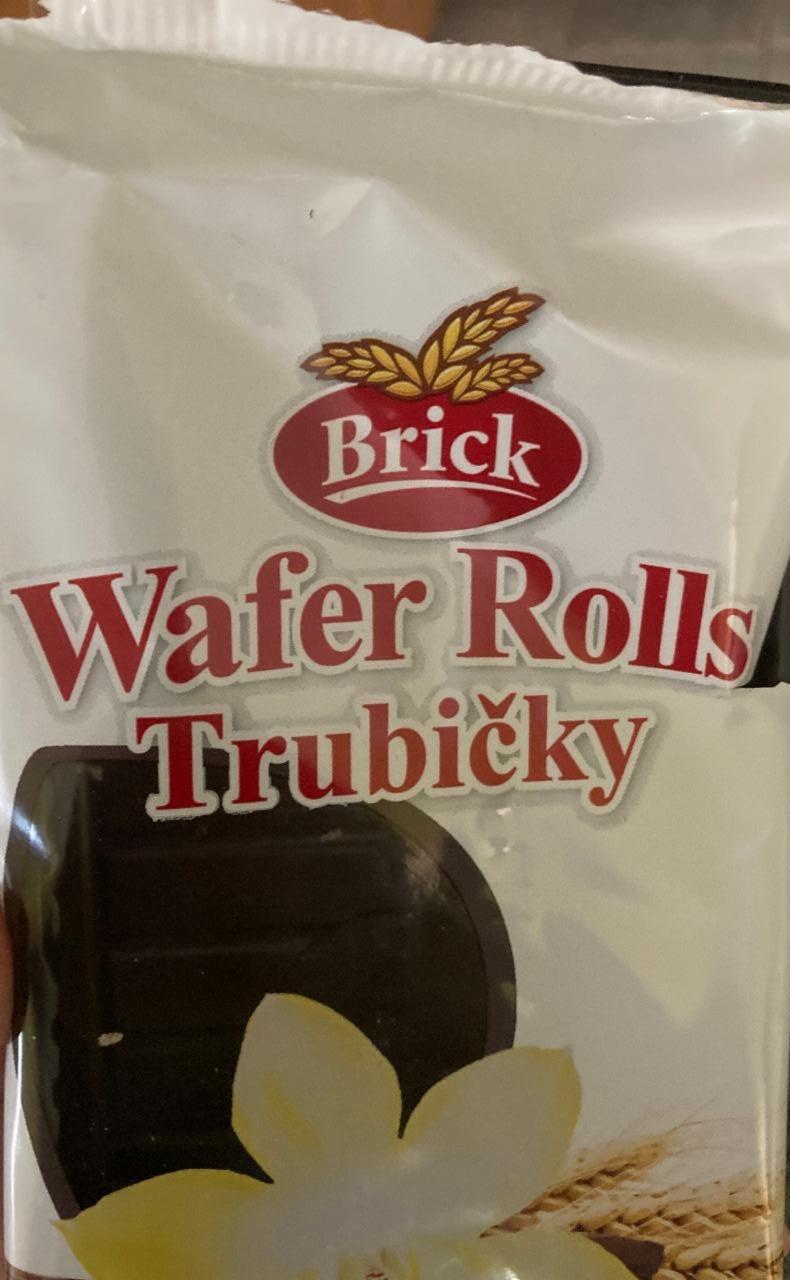 Fotografie - Wafer Rolls trubičky vanilkové Brick