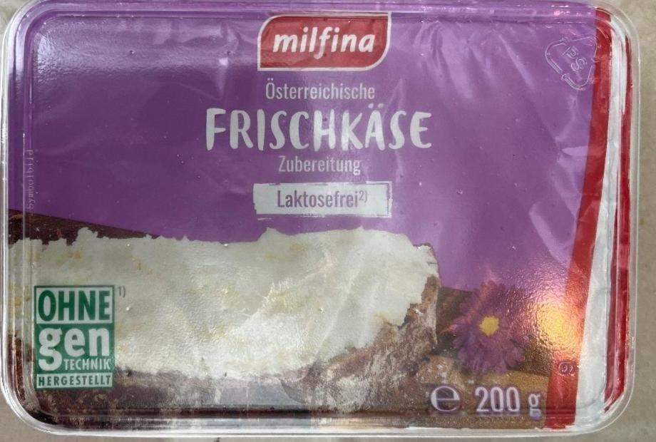 Fotografie - freefrom laktose Frischkase Milbona