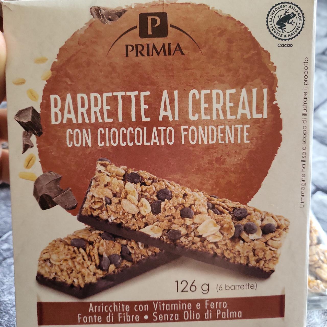 Fotografie - Barrete ai cereali con cioccolato fondente Prima