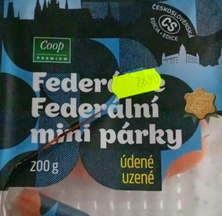 Fotografie - Federální mini párky uzené Coop Premium