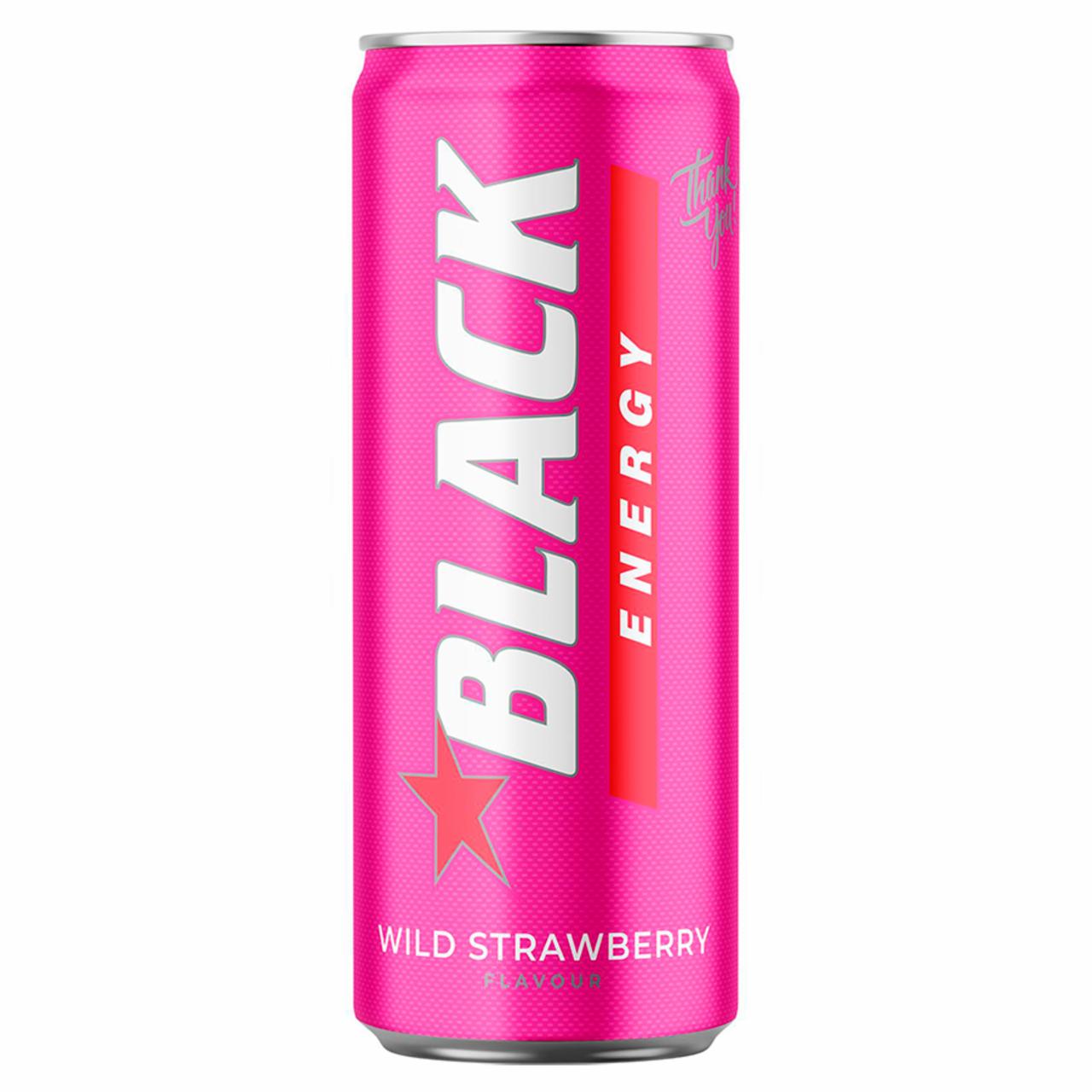 Fotografie - Black energy wild strawberry flavour