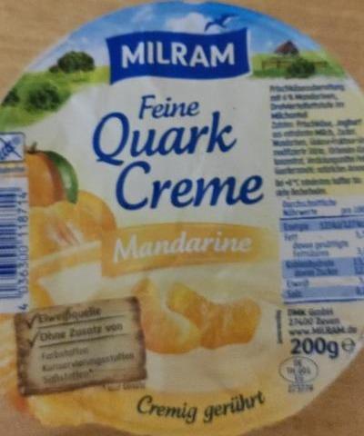 Fotografie - Feine Quark Creme Mandarine Milram