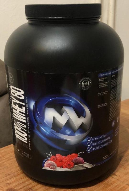 Fotografie - 100% Whey 80 divoká malina Maxxwin