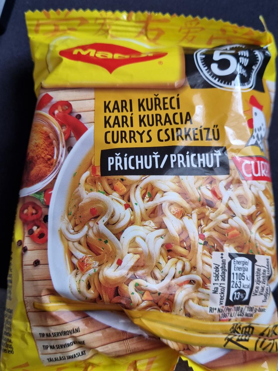 Fotografie - 5 minutes Příchuť kari kuřecí Maggi