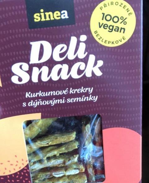 Fotografie - Deli Snack kurkumové krekry Sinea