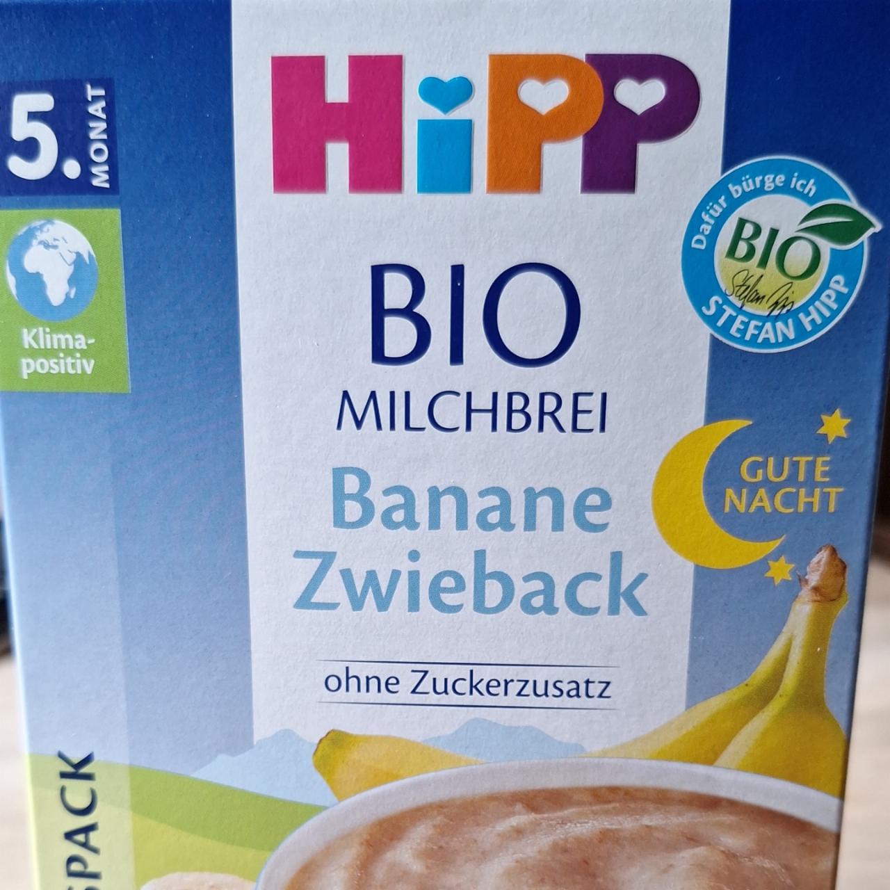 Fotografie - Bio Milchbrei Banane Zwieback ohne Zuckerzusatz HiPP