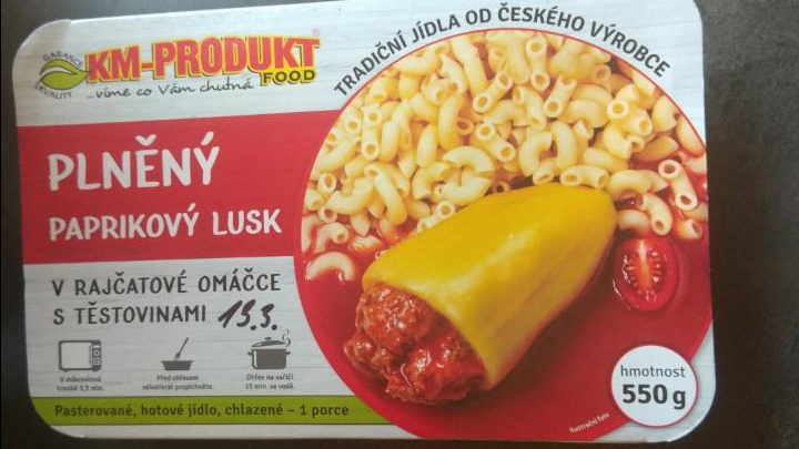 Fotografie - Plněný paprikový lusk v rajčatové omáčce s těstovinami KM-produkt