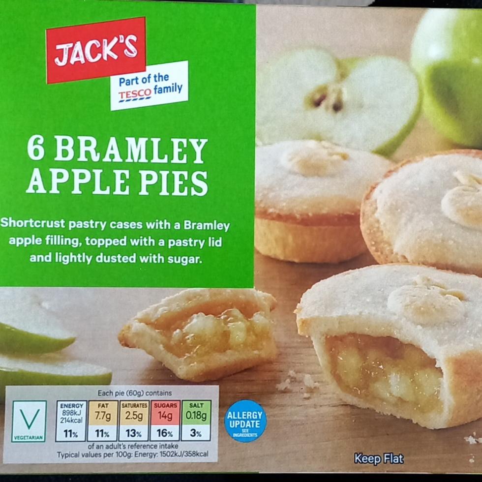 Fotografie - 6 Bramley apple pies Jack's