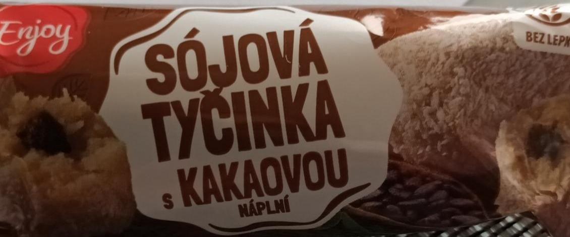 Fotografie - sójová tyčinka s kakaovou náplní Enjoy