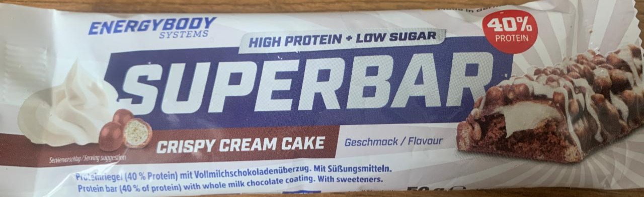 Fotografie - Superbar crispy cream cake EnergyBody