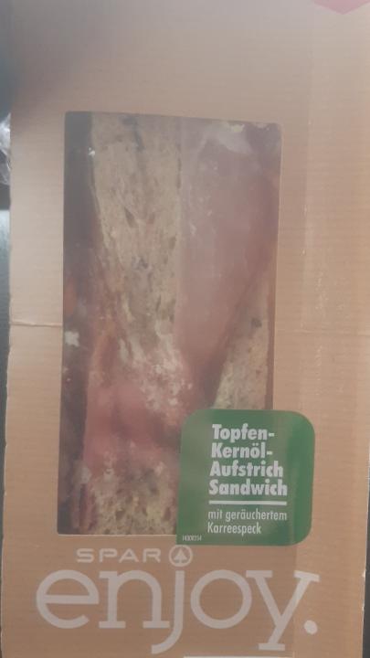 Fotografie - Topfen KernölAufstrich Sandwich Spar Enjoy