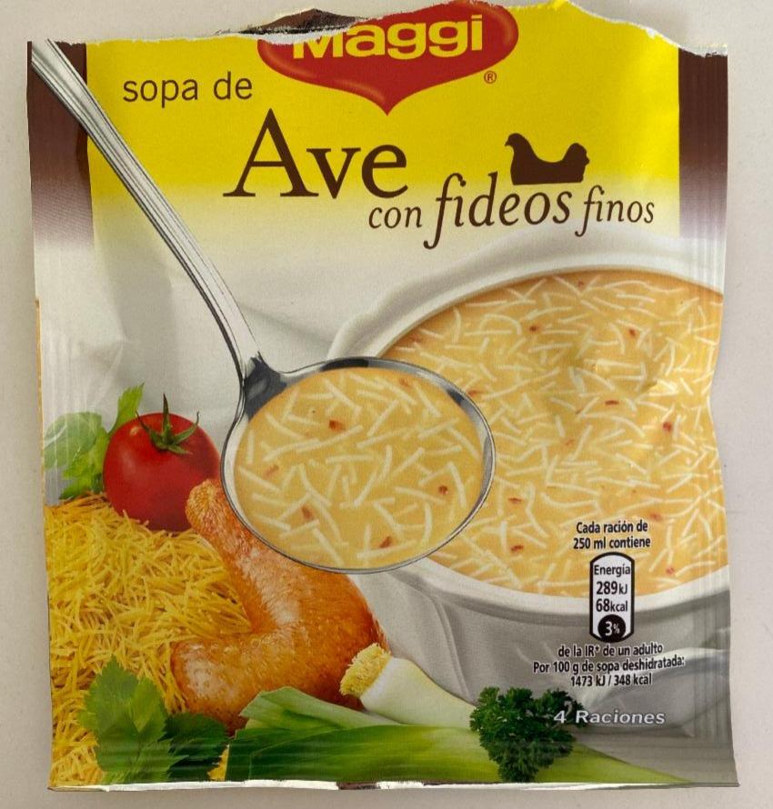 Fotografie - Sopa de Ave con fideos finos Maggi