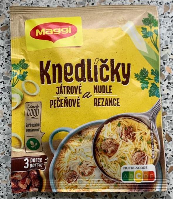 Fotografie - Knedlíčky játrové a nudle Maggi