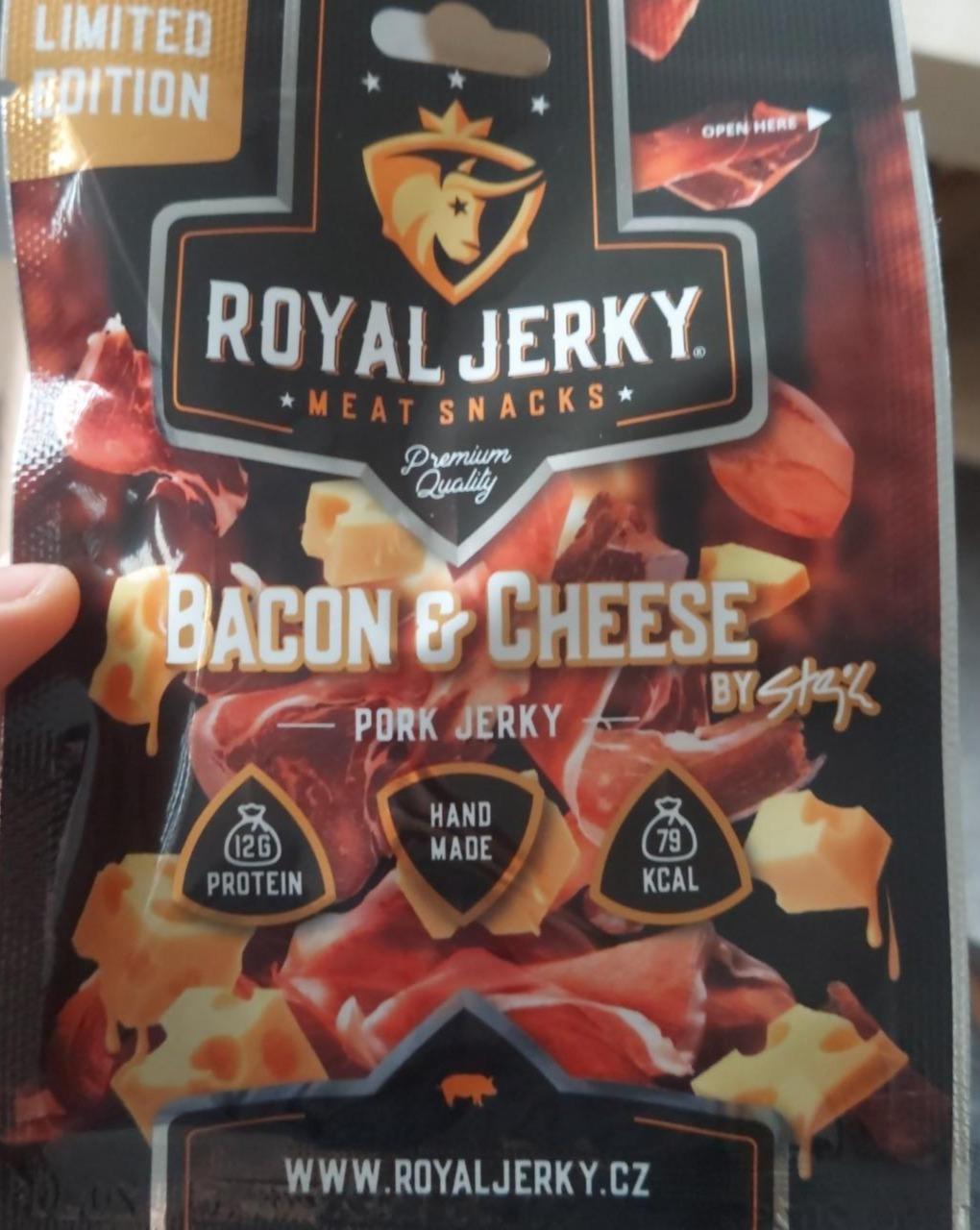 Fotografie - Bacon & cheese pork jerky Royal Jerky