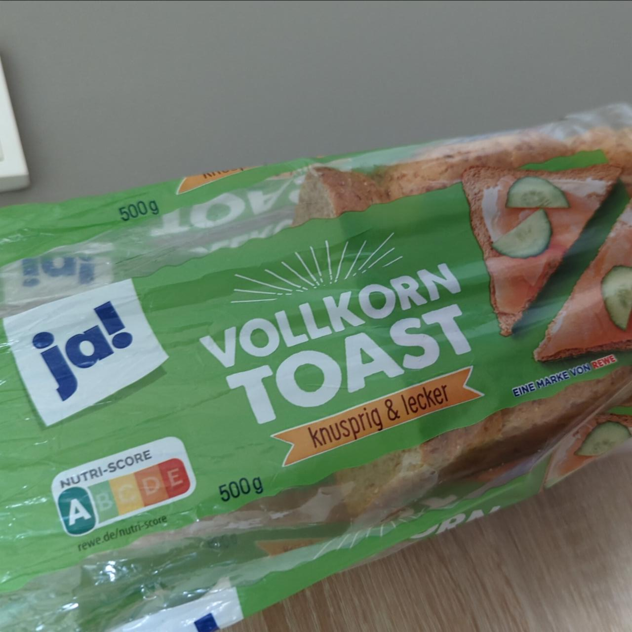 Fotografie - Vollkorn toast knusprig & lecker Ja!