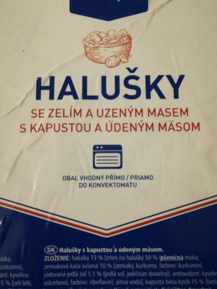 Fotografie - Halušky se zelím a uzeným masem Metro Chef