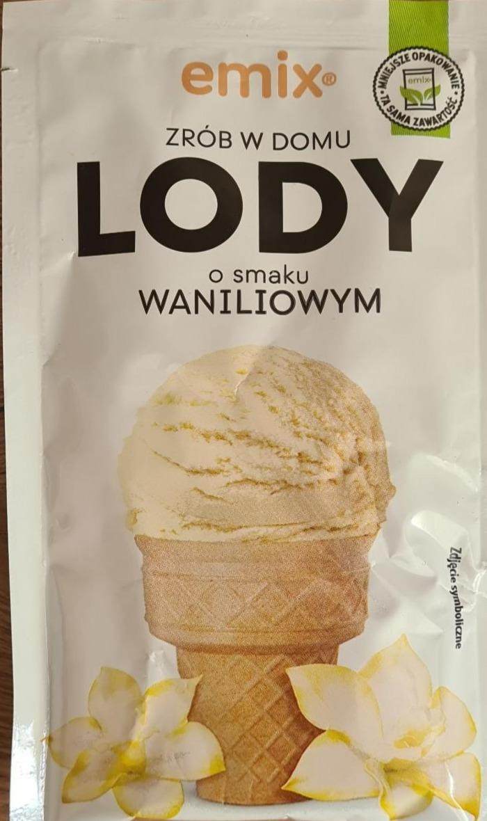 Fotografie - Lody o smaku waniliowym Emix