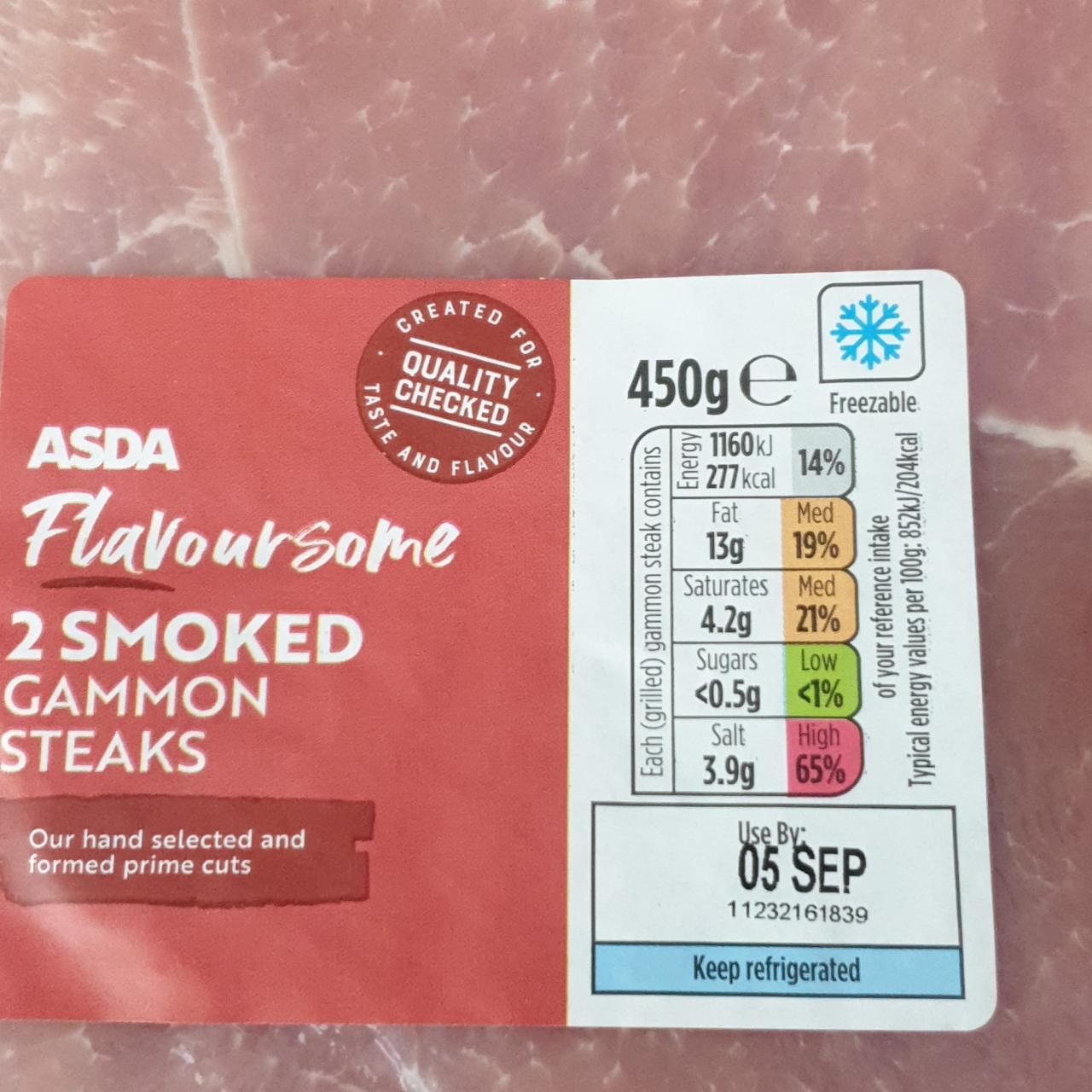 Fotografie - Flavoursome 2 Smoked Gammon Steaks Asda