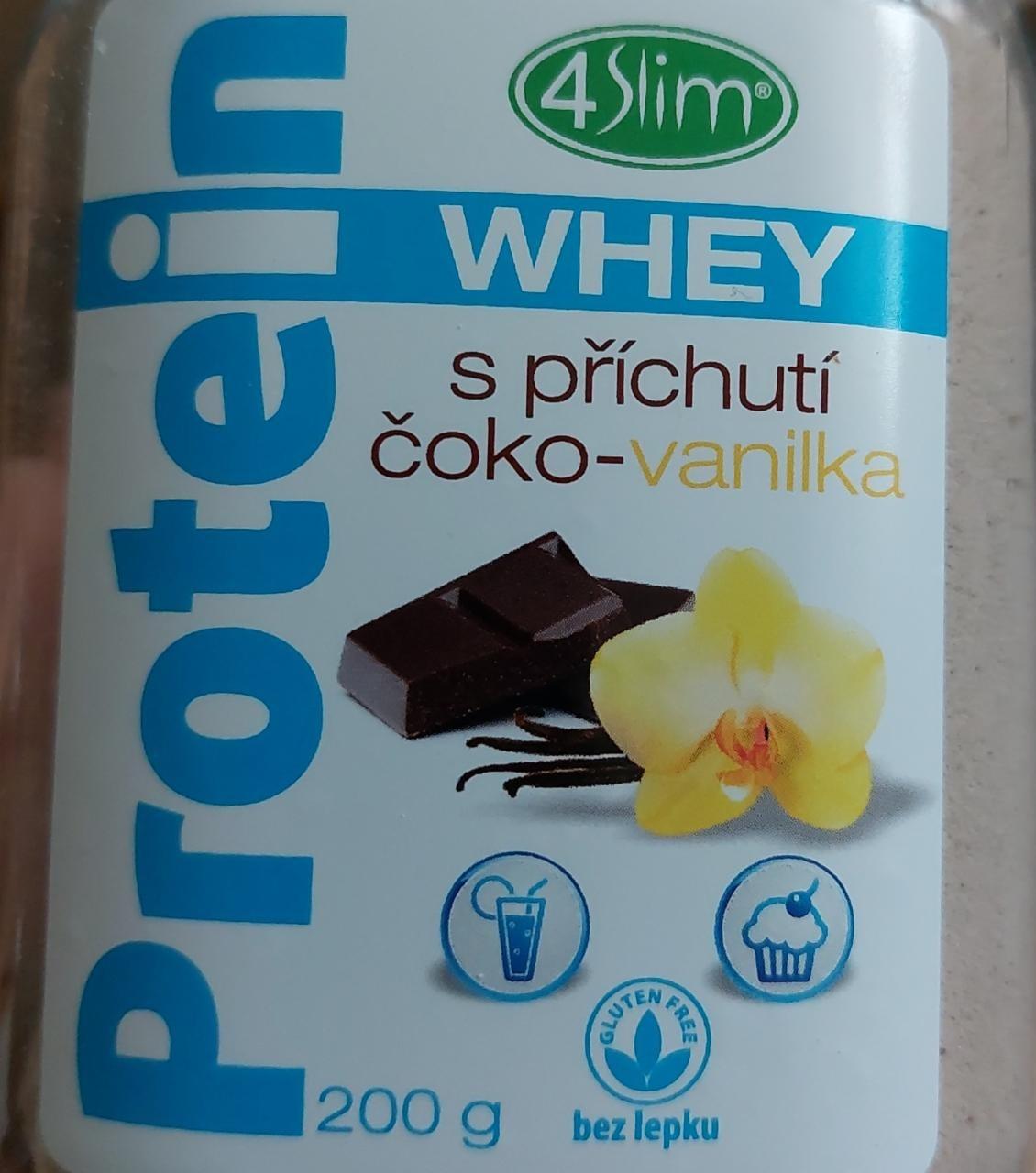 Fotografie - Whey Protein s příchutí čoko-vanilka 4Slim