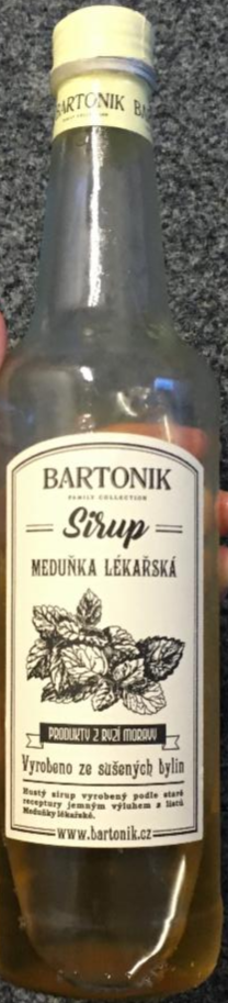 Fotografie - Sirup meduňka lékařská Bartonik