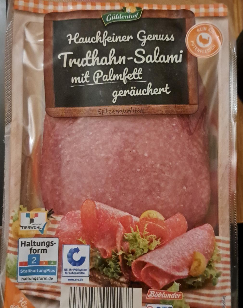 Fotografie - Truthahn-Salami mit Palmfett Güldenhof