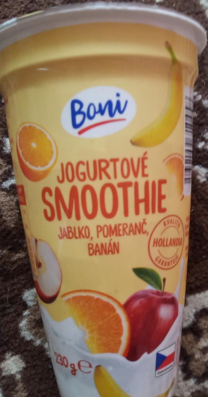 Fotografie - Jogurtové Smoothie jablko, pomeranč, banán Boni