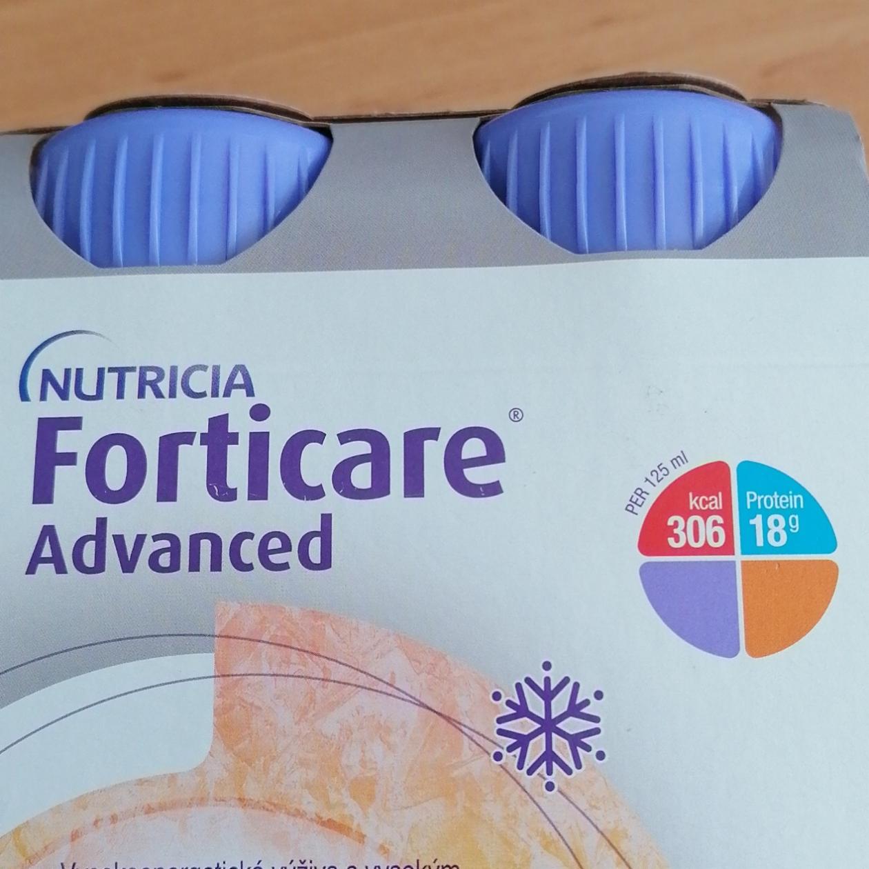 Fotografie - Forticare Advanced s příchutí chladivého manga/broskve Nutricia