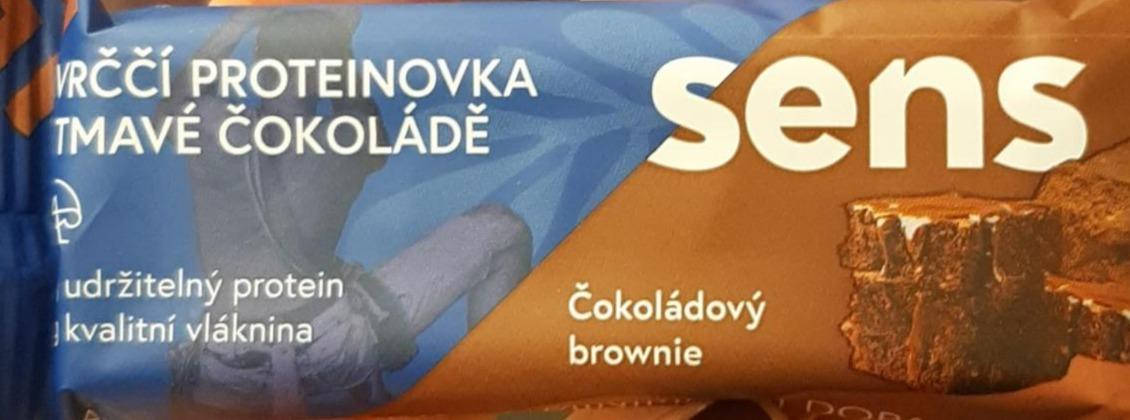 Fotografie - Cvrččí proteinovka v tmavé čokoládě Čokoládový brownie Sens