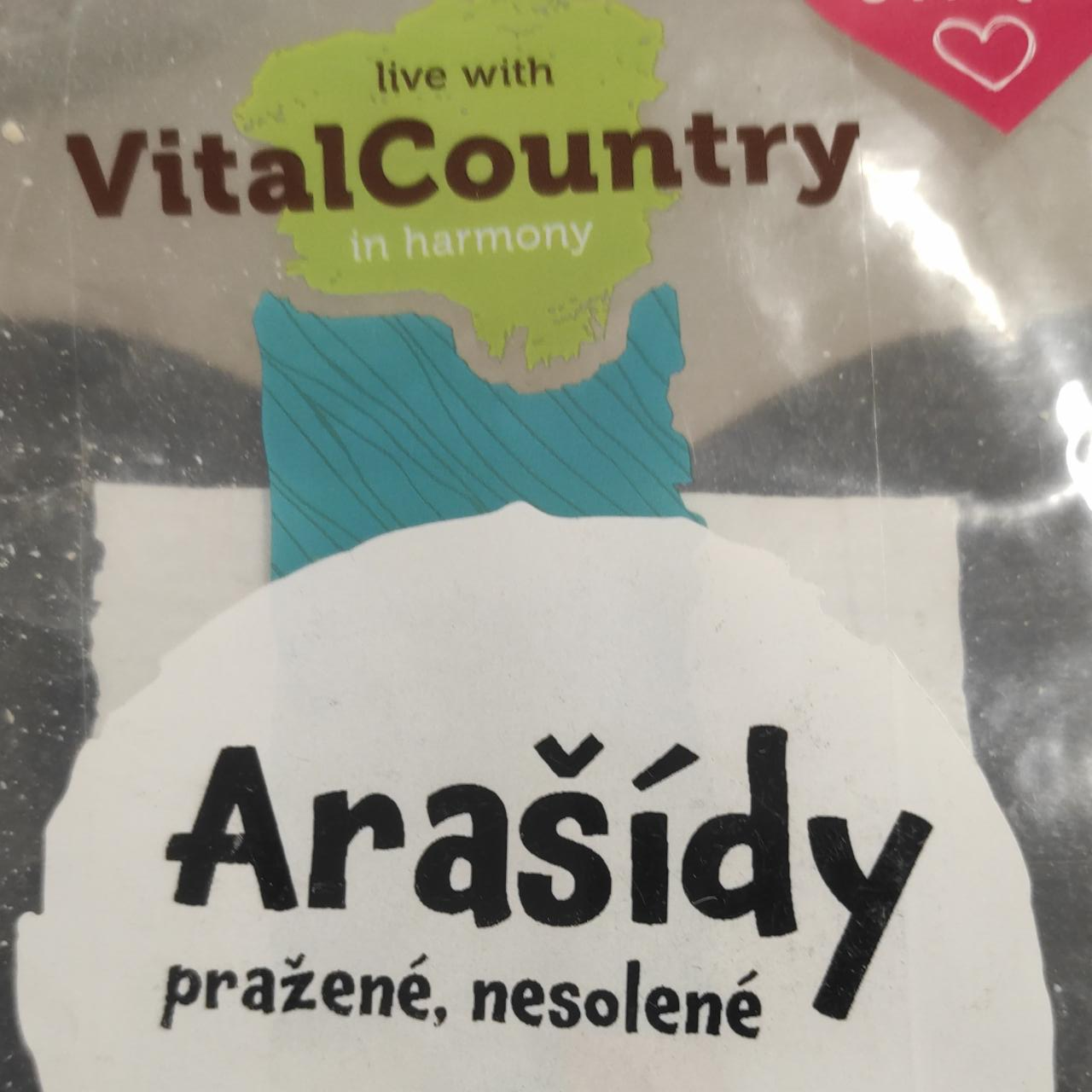 Fotografie - Arašídy pražené, nesolené VitalCountry